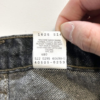 90's "made in USA" Levi's 505 先染め ブラック デニム パンツ(34×32)