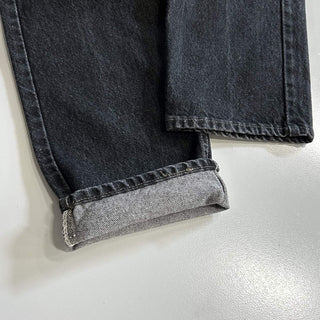 90's "made in USA" Levi's 505 先染め ブラック デニム パンツ(34×32)