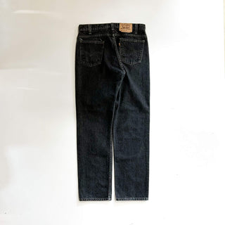 90's "made in USA" Levi's 505 先染め ブラック デニム パンツ(34×32)