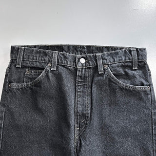 90's "made in USA" Levi's 505 先染め ブラック デニム パンツ(34×32)