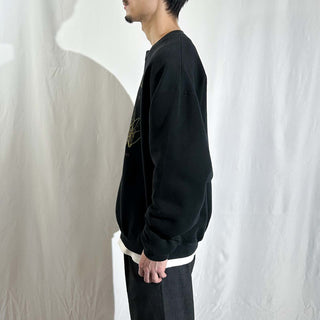 90's "made in USA" marathon apparel "DUCKS UNLIMITED" ブラック アニマル スウェット シャツ