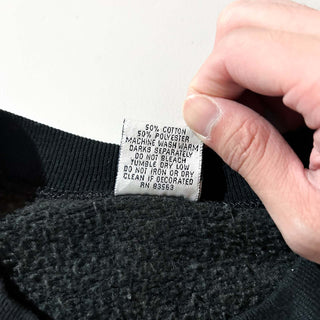 90's "made in USA" marathon apparel "DUCKS UNLIMITED" ブラック アニマル スウェット シャツ