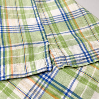 chaps リネン×コットン チェック S/Sシャツ