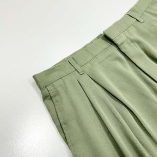 80's "made in USA" COTLER ボックスプリーツ レーヨン スラックス