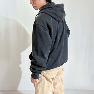 Carhartt "rain defender" ブラック フェード フルジップ スウェット パーカ