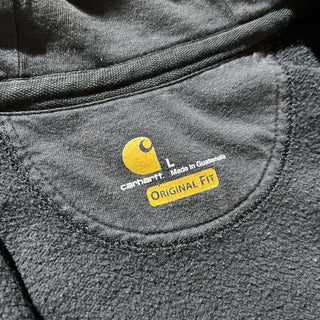 Carhartt "rain defender" ブラック フェード フルジップ スウェット パーカ