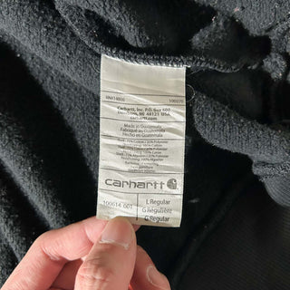 Carhartt "rain defender" ブラック フェード フルジップ スウェット パーカ