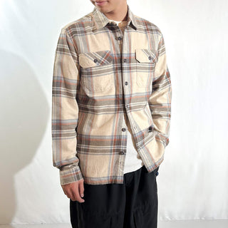 Patagonia オーガニックコットン マルチチェック L/Sネルシャツ