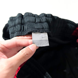 00's "made in USA" NIKE ブラック×レッド ドローコード ワイド トラック パンツ