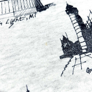 80's～90's "made in USA" JERZEES "MICHIGAN RAG" 総柄 スウェット シャツ