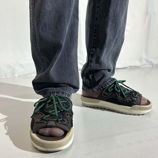 00's RUSTLER ストレート ブラック デニム パンツ