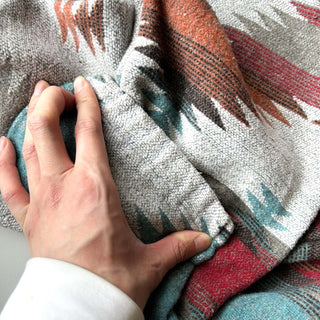 00's ネイティブ ドローコード ハーフジップ ジャガード パーカ