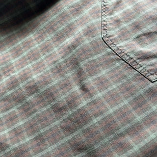 00's Quiksilver ドローコード チェック ワイド ショーツ