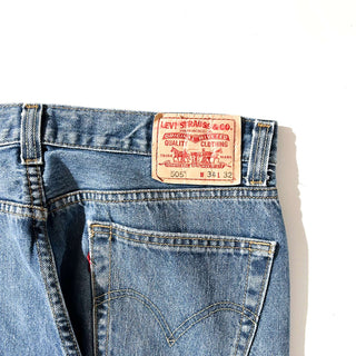 00's LEVI'S 505 "REGULAR FIT irregular" ストレート デニム パンツ(34×32)