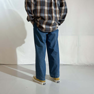 00's HAGGAR "classic fit" センタープレス デニム スラックス