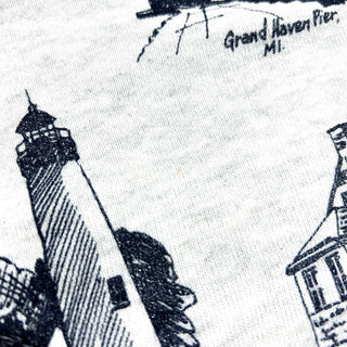 80's～90's "made in USA" JERZEES "MICHIGAN RAG" 総柄 スウェット シャツ