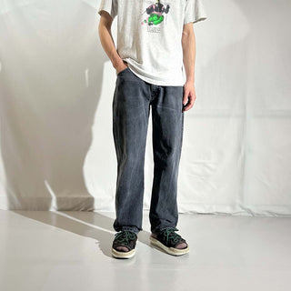00's RUSTLER ストレート ブラック デニム パンツ