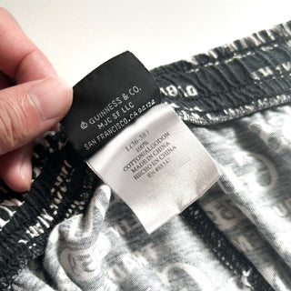 00's Guinness 総柄 ドローコード ワイド パジャマ パンツ