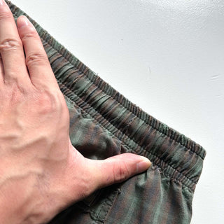 00's Quiksilver ドローコード チェック ワイド ショーツ