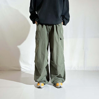 JAYWALKER コットン×ナイロン "極太" ドローコード ワイド カーゴ パンツ