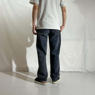 00's RUSTLER ストレート ブラック デニム パンツ