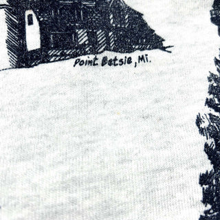 80's～90's "made in USA" JERZEES "MICHIGAN RAG" 総柄 スウェット シャツ