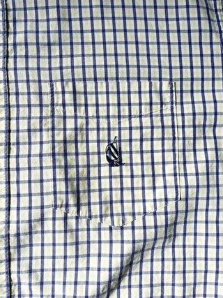 80's~90's nautica ワンポイント刺繍 チェックS/Sシャツ