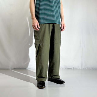 00's Colombia オリーブ 2way リップストップ カーゴ パンツ