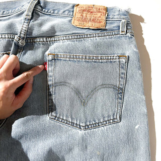 00's Levi's 501 ペンキ ボロ ダメージ デニム パンツ