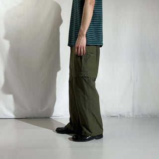 00's Colombia オリーブ 2way リップストップ カーゴ パンツ