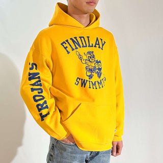 90's "made in USA" Russell マスタード カレッジ スウェット パーカ