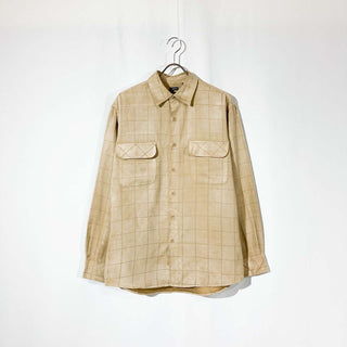 90's～ GEGRGE ピーチスキン L/Sチェックシャツ