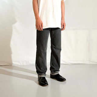 80's～ "made in USA" Levi's 505-0259 "先染め" ブラック デニム パンツ