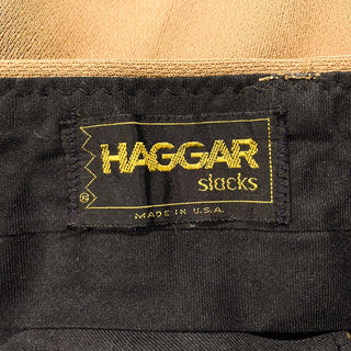70's～80's HAGGAR ブラウン フレア スラックス