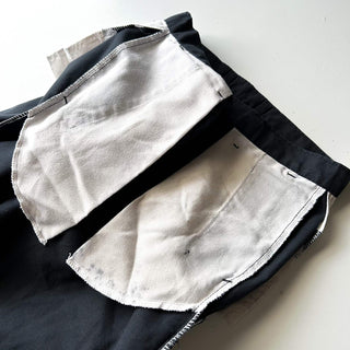 00's Dickies ブラック ダブルニー ワーク パンツ