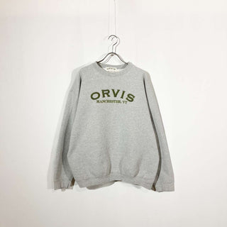90's "made in USA" ORVIS 刺繍ロゴ スウェットシャツ