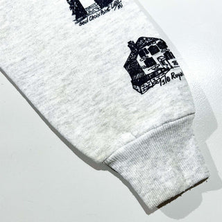 80's～90's "made in USA" JERZEES "MICHIGAN RAG" 総柄 スウェット シャツ