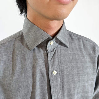 90's～ OLD RALPH LAUREN "REGENT" グレンチェック ワイドカラー L/Sシャツ