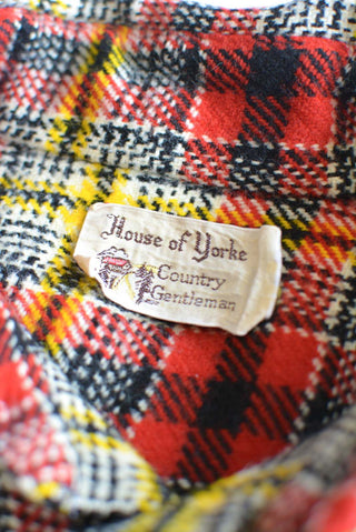 70's～ House of yorke レッド L/Sネルシャツ