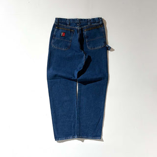 00's Wrangler RIGGS "濃紺" ワイド ペインター デニム パンツ