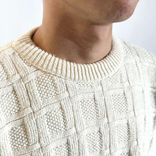 90's "made in USA" Van Heusen 格子模様 ニット セーター