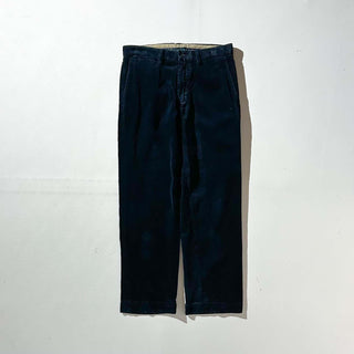 90's～ OLD RALPH LAUREN "PRESTON PANT" ダークネイビー コーデュロイ パンツ