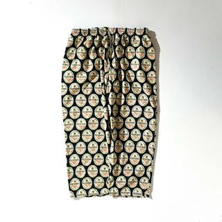 00's Guinness 総柄 ドローコード ワイド パジャマ パンツ