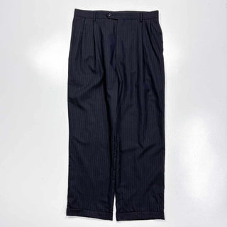 00's 2タック ピンストライプ サマーウール スラックス