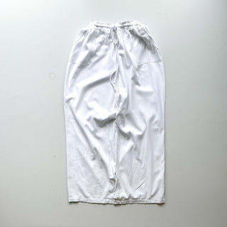 00's CATO リネン×レーヨン ドローコード ワイド イージー パンツ