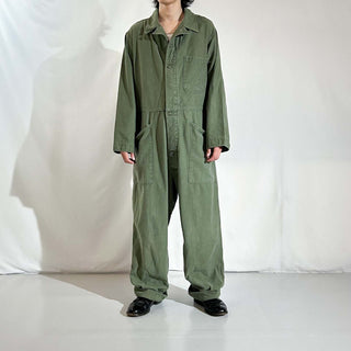 80's U.S.ARMY コットンサテン ユーティリティ オールインワン (LARGE)
