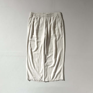 00's OLD NAVY リネン×レーヨン ドローコード イージー パンツ(ベージュ)