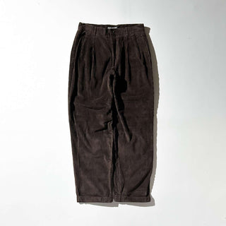 90's～00's Structure ブラウン 2タック コーデュロイ パンツ
