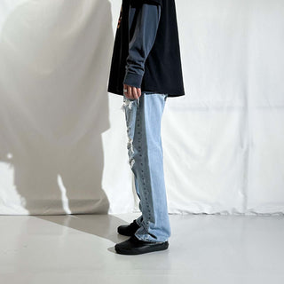 00's Levi's 501 ペンキ ボロ ダメージ デニム パンツ