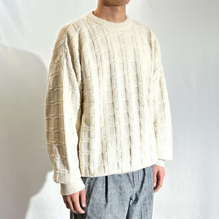 90's "made in USA" Van Heusen 格子模様 ニット セーター